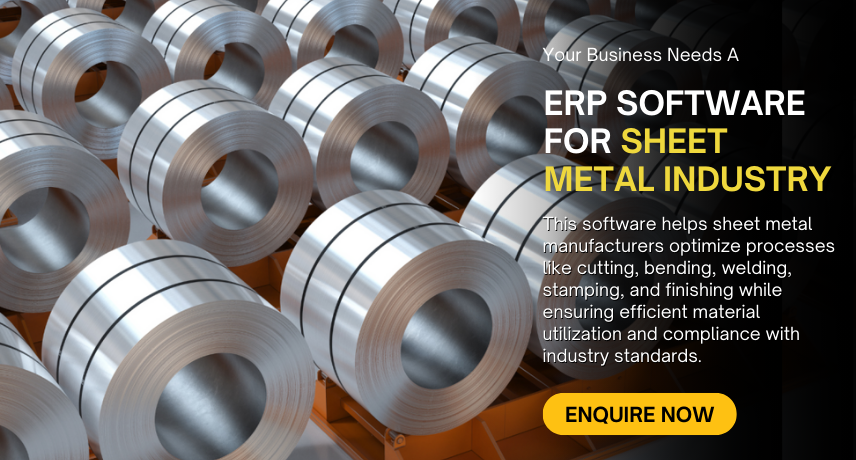 ERP for Sheet metal Industry